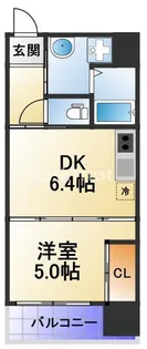 アクアスイート南森町【5階】の間取り