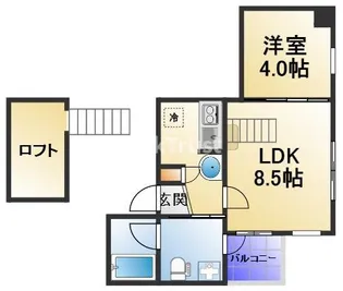 DUO GRAND梅田東【4階】の間取り