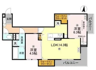 D-ROOM・MB【3階】の間取り