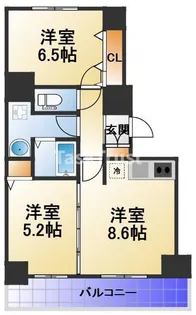 2LDKの間取り画像