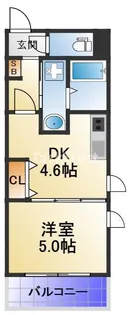 プレシャス中宮【3階】の間取り