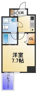 リップル南森町II【7階】の間取り