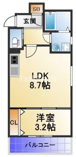 ル・レーヴ今津ノース【2階】の間取り