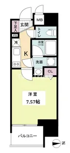 Metrosa南森町【8階】の間取り