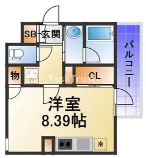 Metrosa南森町【4階】の間取り