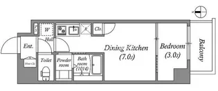 ArtizA京橋WEST【3階】の間取り