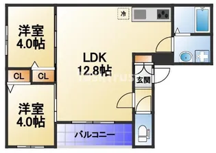 FeLiciare HANATEN【1階】の間取り