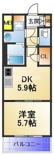 S-RESIDENCE野江【7階】の間取り