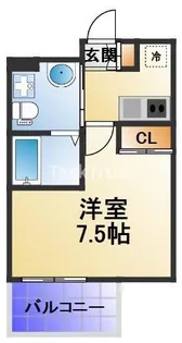 Gravis城東中央【3階】の間取り