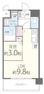 スクウェアJ【3階】の間取り