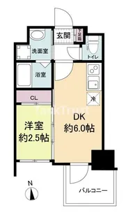 セレニテ天満橋アリア【2階】の間取り