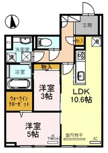 セジュール関目【1階】の間取り