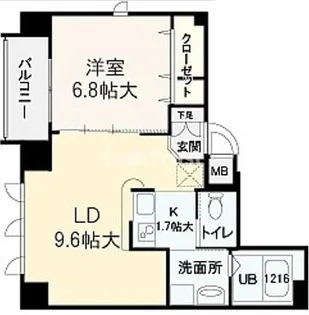 マルベリーモラダ【6階】の間取り