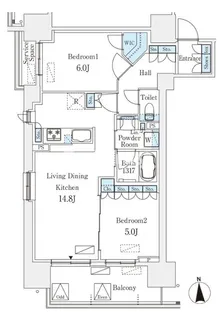 JP noie同心【7階】の間取り