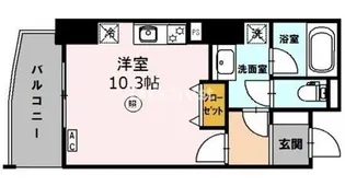 エトワール北新地【8階】の間取り