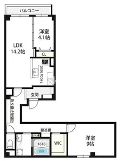 RET:umekita【1階】の間取り