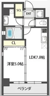 フォレスト蒲生【5階】の間取り