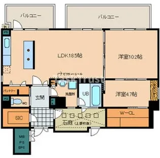Ciel・D東梅田【9階】の間取り