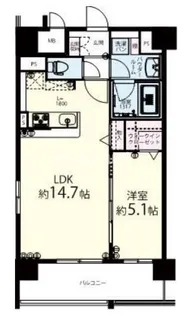 グランフルーヴ【9階】の間取り
