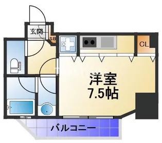 アクティコートクリスタル京橋【8階】の間取り