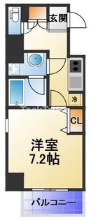 W-STYLE大阪天満宮【14階】の間取り