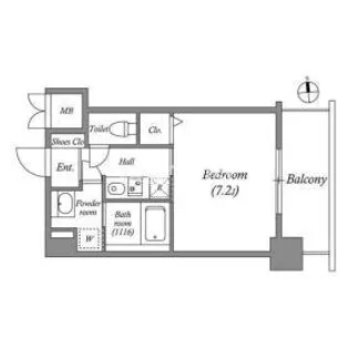CASSIA福島駅前【2階】の間取り