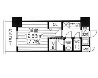 S-RESIDENCE福島Luxe【11階】の間取り