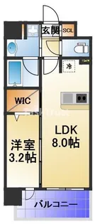 レオンコンフォート都島Ⅱ【4階】の間取り