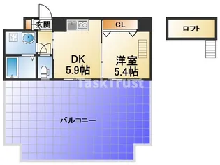 ラ・フォーレ松ヶ枝3【10階】の間取り
