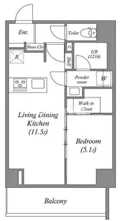 JP noie 上町台龍造寺【2階】の間取り