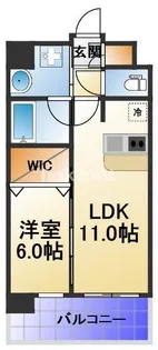 プレサンス梅田東クォーレ【9階】の間取り