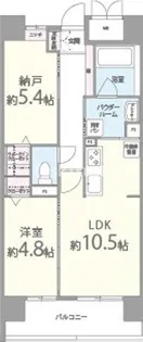 Le・sel上町台【7階】の間取り