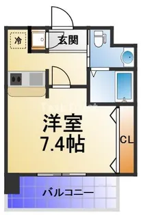 ヴァンクール城東【7階】の間取り