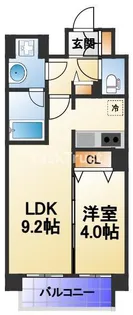 ランドセントラル梅田【6階】の間取り