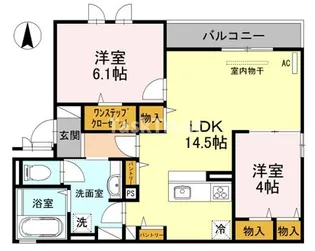 モメント ブリーシュフル【3階】の間取り