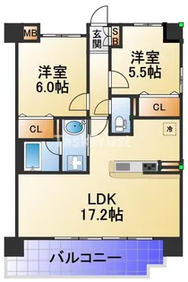 バロンドール京橋【4階】の間取り