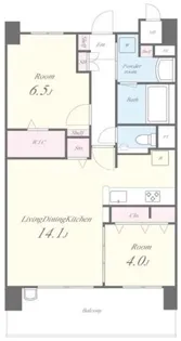 ポラリス松ヶ枝【7階】の間取り