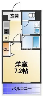 ステリア森之宮【2階】の間取り
