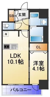 アドバンス北大阪ロワン【12階】の間取り