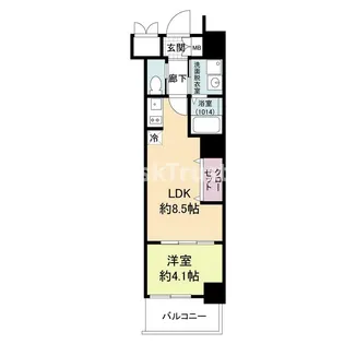 LIVE FLAT桜宮【6階】の間取り