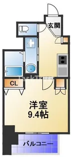 アクティ天満橋【9階】の間取り