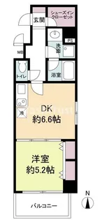 フレンシアノイエ内本町【5階】の間取り