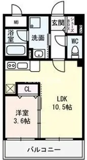 都島レジデンス【3階】の間取り