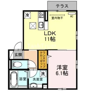 コルベーユ【1階】の間取り