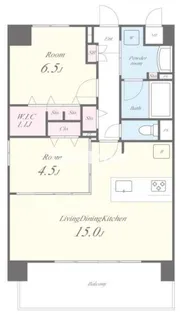 グランヴィラッセ北梅田【7階】の間取り