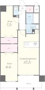 ジャルディーノ関目【8階】の間取り