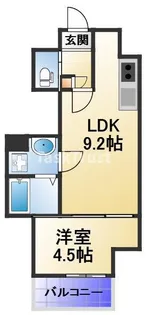 アヴェーレ京阪本通【2階】の間取り