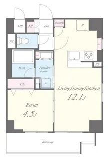 Arome梅田【9階】の間取り