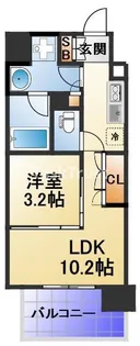エル・セレーノ天満橋【9階】の間取り
