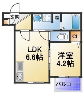 パシフィック千林【2階】の間取り